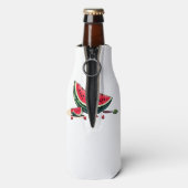 Watermelon Palestine Flaschenkühler (Flasche Rückseite)