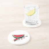 Watermelon Palestine Getränkeuntersetzer (Seite)