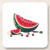 Watermelon Palestine Getränkeuntersetzer (Vorderseite)