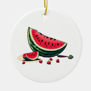 Watermelon Palestine Keramik Ornament
