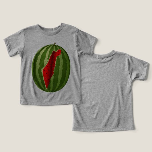 Watermelon Palestine Map Slice (Design Vorderseite & Rückseite)