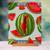Watermelon Palestine Map Slice Acrylschild (Neutral)