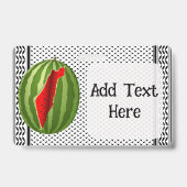 Watermelon Palestine Map Slice Ausweis (Rückseite)