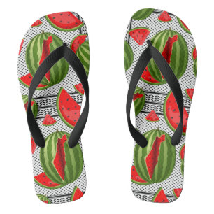 Watermelon Palestine Map Slice Badesandalen