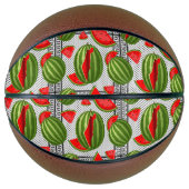 Watermelon Palestine Map Slice Basketball (Vorderseite)