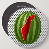 Watermelon Palestine Map Slice Button (Vorne & Hinten)