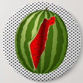 Watermelon Palestine Map Slice Button (Vorderseite)