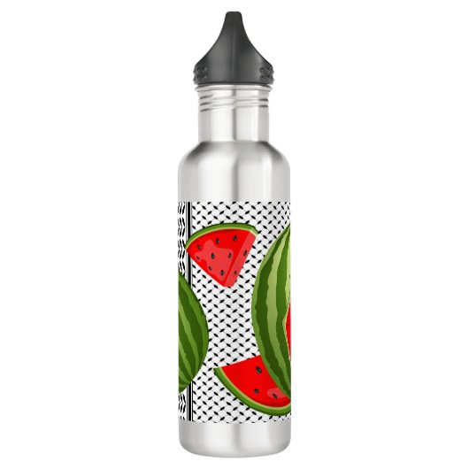 Watermelon Palestine Map Slice Edelstahlflasche (Links)