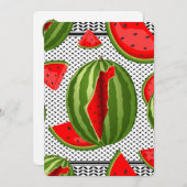 Watermelon Palestine Map Slice Einladung (Vorne/Hinten)
