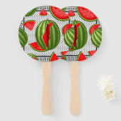 Watermelon Palestine Map Slice Fächer (Vorne und Hinten)