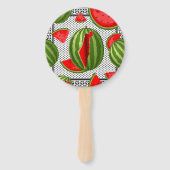 Watermelon Palestine Map Slice Fächer (Vorderseite)