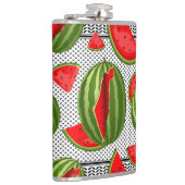 Watermelon Palestine Map Slice Flachmann (Rechts)