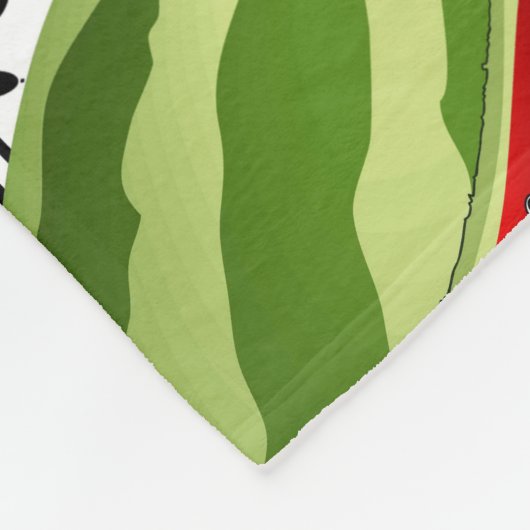 Watermelon Palestine Map Slice Fleecedecke (Ecke)