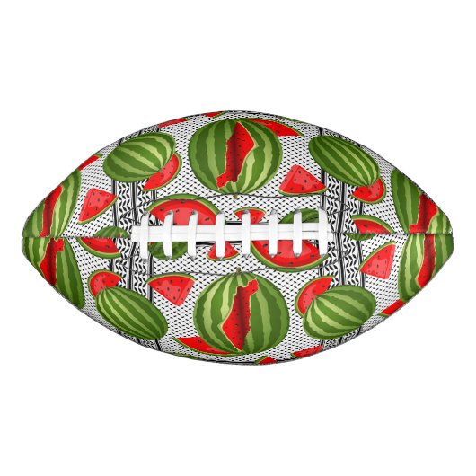 Watermelon Palestine Map Slice Football (Vorderseite)