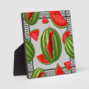 Watermelon Palestine Map Slice Fotoplatte
