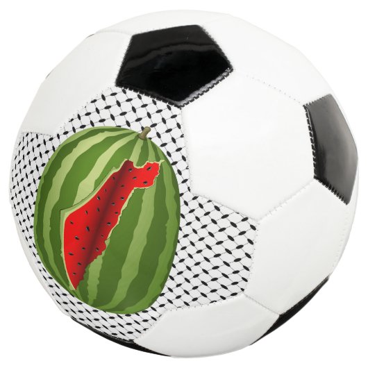 Watermelon Palestine Map Slice Fußball (Dreiviertel)