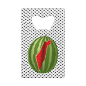 Watermelon Palestine Map Slice Geldbeutel Flaschenöffner (Rückseite)
