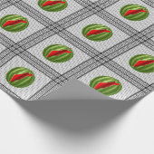 Watermelon Palestine Map Slice Geschenkpapier (Ecke)
