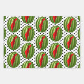 Watermelon Palestine Map Slice Geschenkpapier Set (Vorderseite 3)