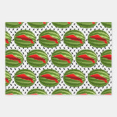 Watermelon Palestine Map Slice Geschenkpapier Set (Vorderseite 2)
