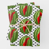 Watermelon Palestine Map Slice Geschenkpapier Set (Beispiel)