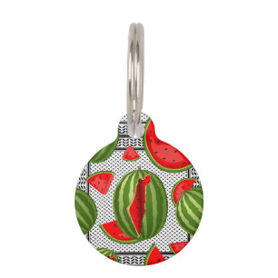 Watermelon Palestine Map Slice Haustiermarke