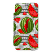 Watermelon Palestine Map Slice Incipio iPhone Geldbeutel-Hülle (Folio Vorderseite)