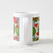 Watermelon Palestine Map Slice Jumbo-Tasse (Rückseite)