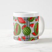 Watermelon Palestine Map Slice Jumbo-Tasse (Vorderseite Rechts)