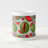 Watermelon Palestine Map Slice Jumbo-Tasse (Vorderseite)