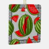 Watermelon Palestine Map Slice Keramikornament (Rechts)