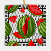 Watermelon Palestine Map Slice Keramikornament (Vorderseite)
