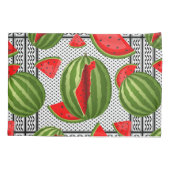 Watermelon Palestine Map Slice Kissenbezug (Rückseite)
