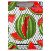 Watermelon Palestine Map Slice Klemmbrett (Vorderseite)