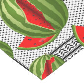 Watermelon Palestine Map Slice Kurzer Tischläufer (Ecke)