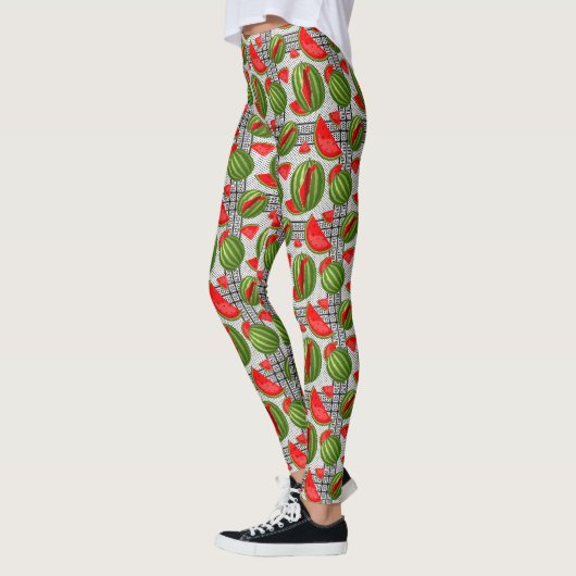Watermelon Palestine Map Slice Leggings (Links)