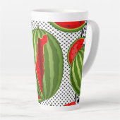 Watermelon Palestine Map Slice Milchtasse (Rechte Ecke)