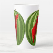 Watermelon Palestine Map Slice Milchtasse (Vorderseite)