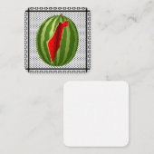 Watermelon Palestine Map Slice Mitteilungskarte (Vorne/Hinten)