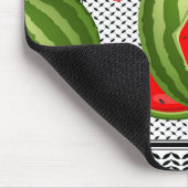 Watermelon Palestine Map Slice Mousepad (Ecke)