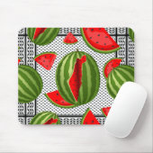 Watermelon Palestine Map Slice Mousepad (Mit Mouse)