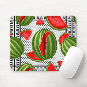 Watermelon Palestine Map Slice Mousepad