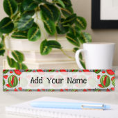 Watermelon Palestine Map Slice Namensplakette