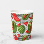 Watermelon Palestine Map Slice Pappbecher (Rechts)