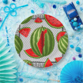 Watermelon Palestine Map Slice Pappteller (Party)