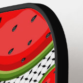 Watermelon Palestine Map Slice Pickleball Schläger (Linke Seite)
