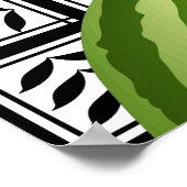 Watermelon Palestine Map Slice Poster (Ecke)