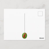 Watermelon Palestine Map Slice Postkarte (Rückseite)