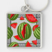 Watermelon Palestine Map Slice Schlüsselanhänger (Vorne)