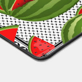 Watermelon Palestine Map Slice Schreibtischunterlage (Ecke)